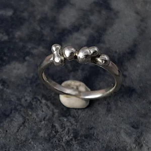 everyday silver bubble ring
