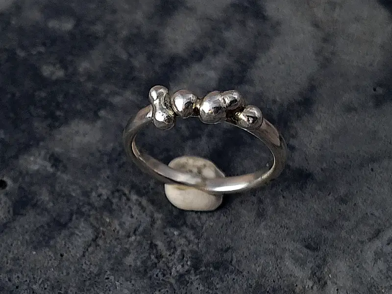 everyday silver bubble ring