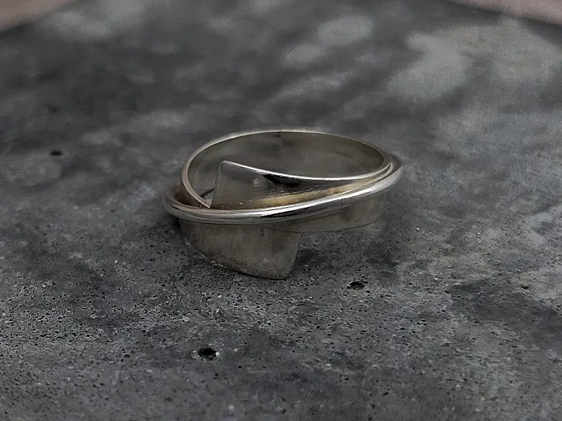 everyday silver saturno ring 2