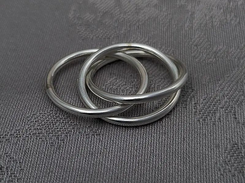 everyday silver russian wedding ring 2