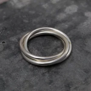 everyday silver russian wedding ring