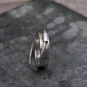 everyday silver spinner saturno ring
