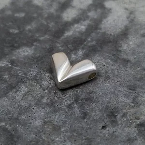 sandcast silver sweet heart medal