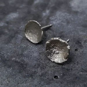 everyday silver poppy earrings