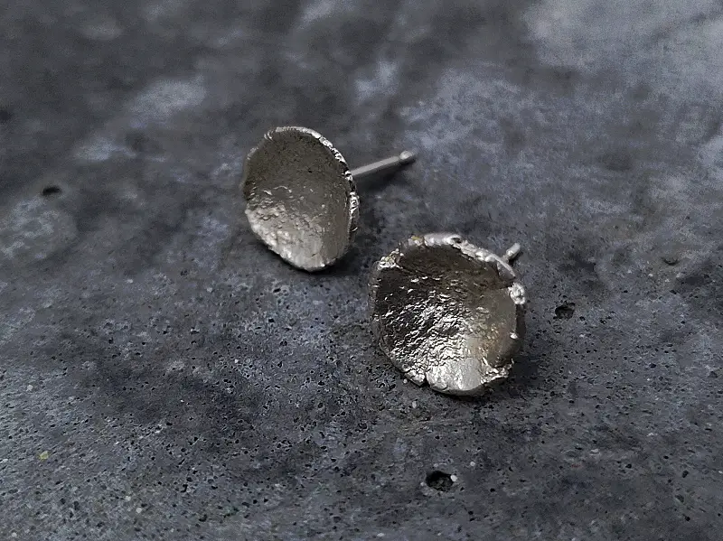 everyday silver poppy earrings