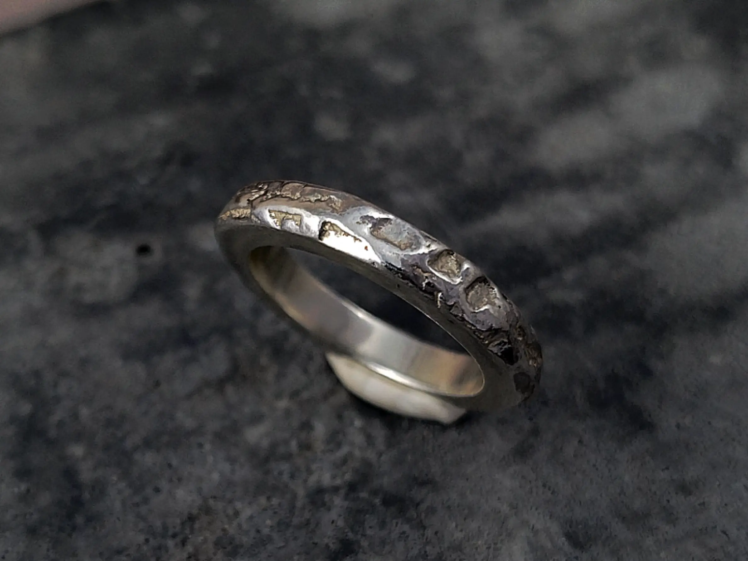 sandcast silver rocky mountain ring 3