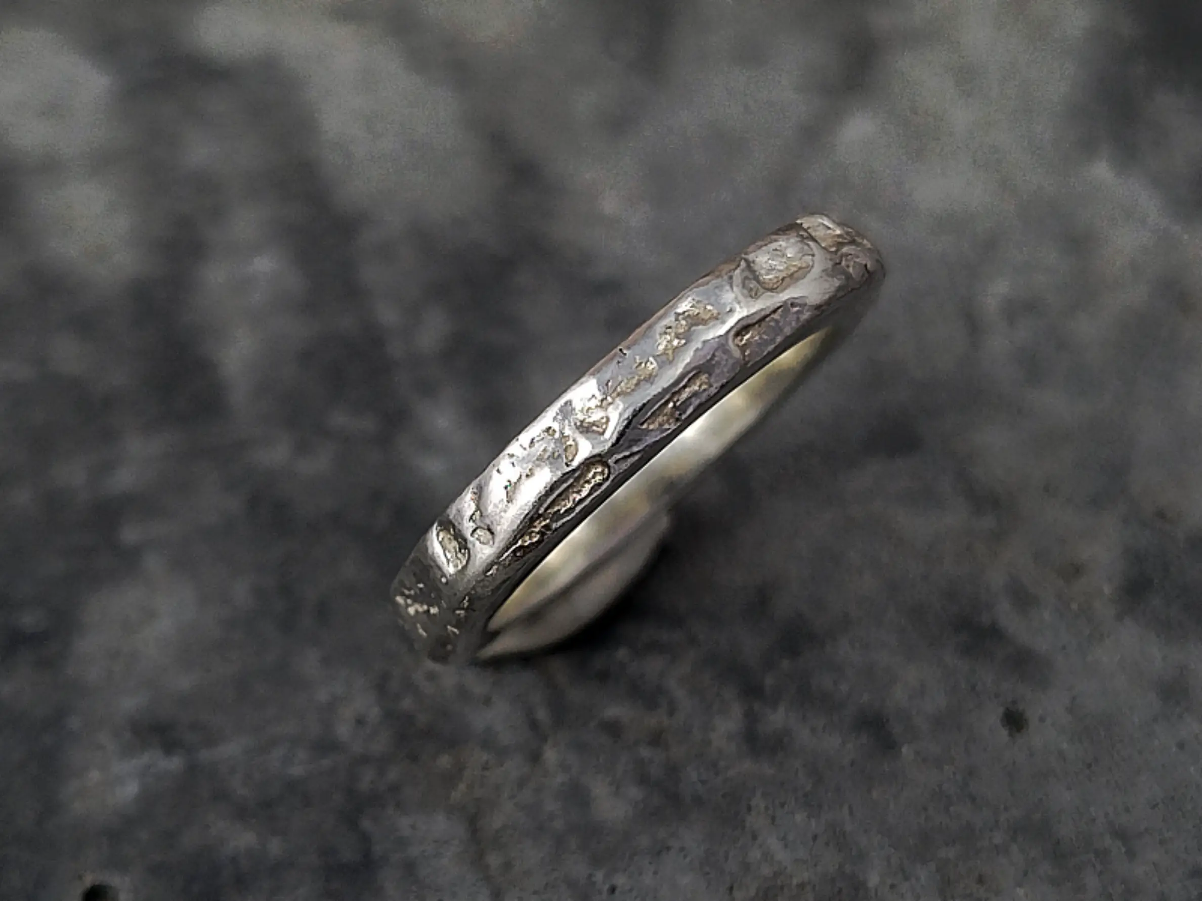 sandcast silver rocky mountain ring 2